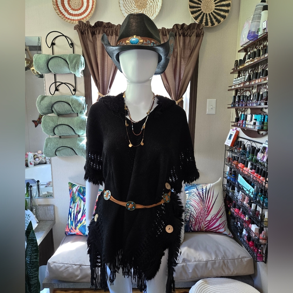 New! Beach Cover up Pullover Shawl - Picture 1 of 8